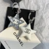 Chanel New Season 25C CHANEL Jewellery Pedant Earrings White and Yellow Gold