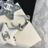 Chanel New Season 25C CHANEL Jewellery Pedant Earrings White and Yellow Gold