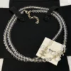 Chanel Spring-Summer 2025 Pre-collection Double Layer Transparent Necklace