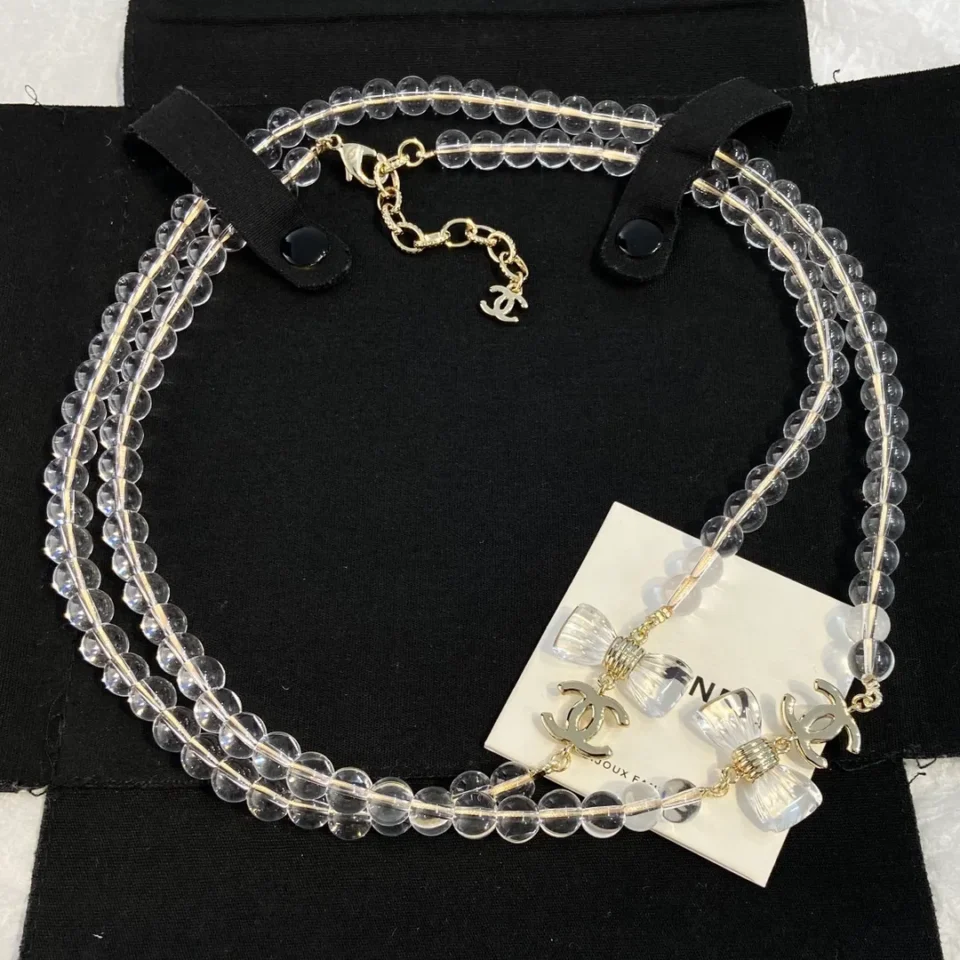Chanel Spring-Summer 2025 Pre-collection Double Layer Transparent Necklace