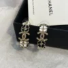 CHANEL Spring-Summer 2025 Pre-collection Stud Earrings Black & White