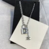 Celine TRIOMPHE LOCK NECKLACE IN BRASS WITH GOLD FINISH