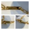 Celine TRIOMPHE LOCK NECKLACE IN BRASS WITH GOLD FINISH