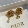 Jardin de Dior Earrings Gold-Finish Metal and White Resin Pearls | DIOR