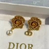 Jardin de Dior Earrings Gold-Finish Metal and White Resin Pearls | DIOR