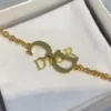 2025 New Dior Saddle Necklace ,Gold Chain