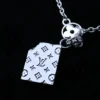 LV Chocolate Bar charm necklace for men
