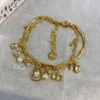 Dior D Drop double layer Bracelet