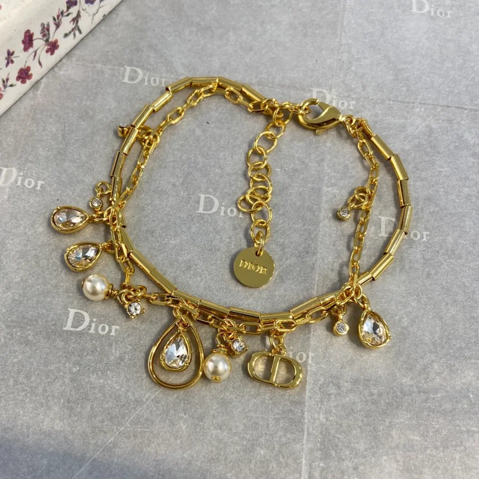 Dior D Drop double layer Bracelet
