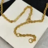 Triomphe Solitaire Sparkle Necklace in Strass and Brass with Gold Finish