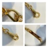 Triomphe Solitaire Sparkle Necklace in Strass and Brass with Gold Finish