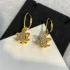 CELINE Triomphe Embellished Earrings