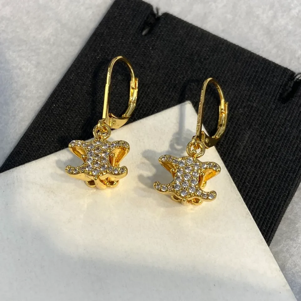 CELINE Triomphe Embellished Earrings
