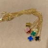 Vintage Alhambra pendant ,Blue | Black | Deep golden | White | Light golden | Green | Red | Pink