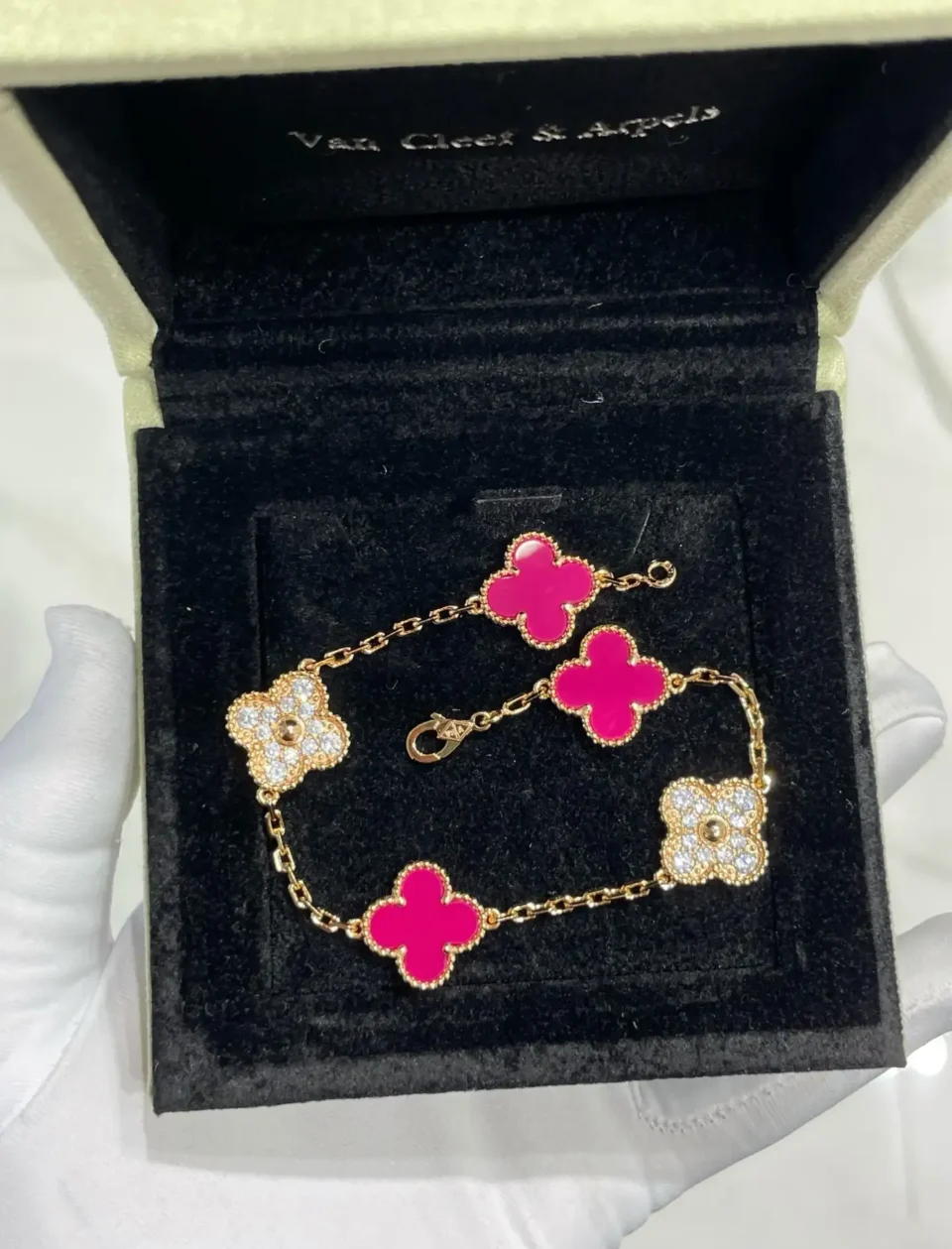 Vintage Alhambra bracelet, 5 motifs