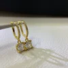 C de Cartier Earrings ,White diamonds