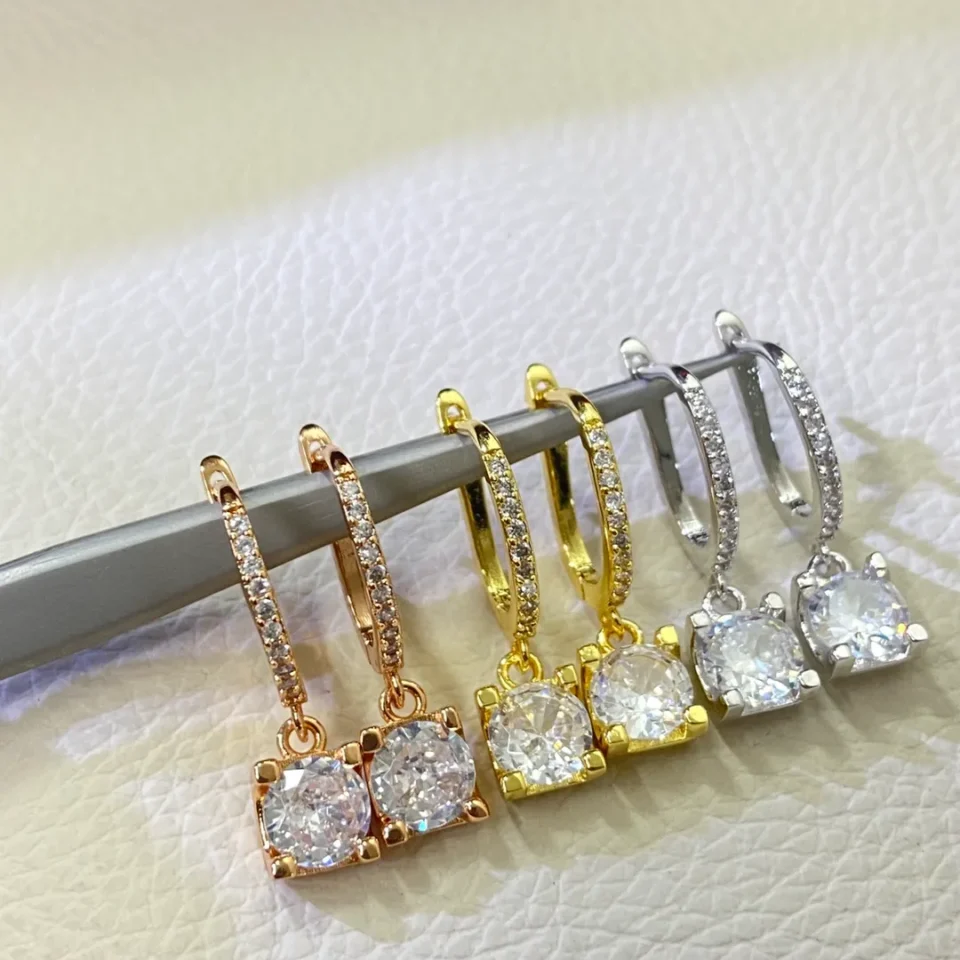 C de Cartier Earrings ,White diamonds