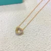 Cartier Trinity Diamond Heart Necklace ,paved
