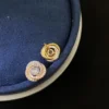 Trinity stud earrings Paved
