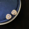 Trinity stud earrings Paved
