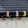 Clash de Cartier hoop earrings, double row
