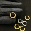 LOVE hoop earring, paved