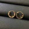 LOVE hoop earring, paved