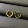 LOVE hoop earring, paved