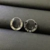 LOVE hoop earring, paved