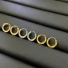 LOVE hoop earring, paved