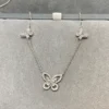 Multi Butterfly Silhouette Diamond Bracelet