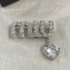 Crystal pin & brooche Miu Miu Silver in Crystal