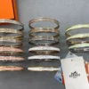 Hermes Narrow Bangle in Enamel