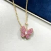 Two Butterfly pendant Full Diamonds