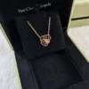 Lucky Spring pendant, open wings ladybug