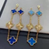Vintage Alhambra bracelet, 5 motifs ,Blue