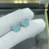 VCA Sweet Butterflies earstuds ,blue,gray,white