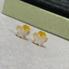 VCA Sweet Butterflies earstuds ,blue,gray,white