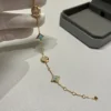 Color Blossom BB Star and Sun Multi-Motif Bracelet, Yellow Gold, Amazonite and Diamonds