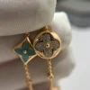 Color Blossom BB Star and Sun Multi-Motif Bracelet, Yellow Gold, Amazonite and Diamonds