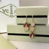 Lucky Spring Earrings, open wings ladybug