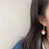 Lucky Spring Earrings, open wings ladybug