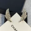 2024/25 Métiers d’art Chanel Stud Earrings,Metal & Strass  Gold & Crystal