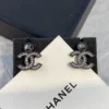2024/25 Métiers d’art   Stud Earrings   Metal & Strass  Ruthenium, Pink ,Blue & Crystal