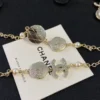 2024/25 Métiers d’art  Chanel Long Necklace   Metal, Resin & Glass Pearls  Gold, Pink & Pearly White