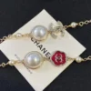 2024/25 Métiers d’art  Chanel Long Necklace   Metal, Resin & Glass Pearls  Gold, Pink & Pearly White