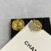 2024/25 Métiers d’art   Stud Earrings   Metal & Lambskin  Golden