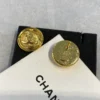 2024/25 Métiers d’art   Stud Earrings   Metal & Lambskin  Golden