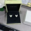 Two Butterfly earrings ,18K rose gold, Diamond, Mother-of-pearl