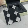 Magic Alhambra earrings, 3 motifs ,Silver , Rose golden